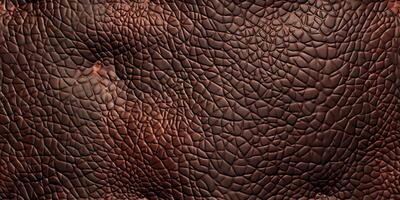 cheio grão couro textura Varredura. autenticidade capturado com visível poros e proeminente veias ai imagem foto