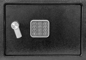 eletrônico seguro trava com numérico teclado. foto