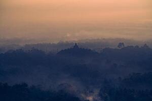 a têmpora do borobudur foto