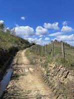 cenário em a peregrinação rota camino del norte dentro norte Espanha foto