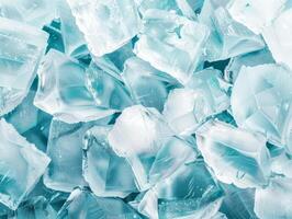 cristalino gelo fragmentos fechar acima foto