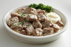 carne pratos do todos Tempo dentro a cozinha mesa profissional publicidade Comida fotografia foto