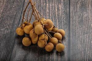 maduro doce tropical longan fruta foto