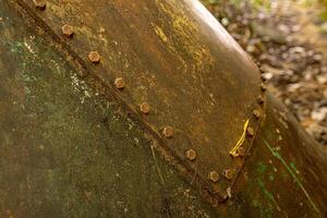 velho água tubo a partir de uma hidroelétrica plantar foto