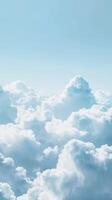 etéreo cloudscape e azul céu foto