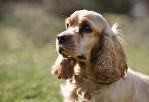 uma Visão do uma Cocker spaniel foto