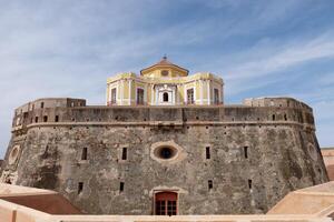 Visão do a graça forte, guarnição fronteira Cidade do elvas e Está fortificações. unesco mundo herança Portugal. histórico local. Turística destino para feriados. alentejo, Elvas. foto