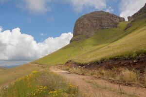 maluti montanha estrada foto