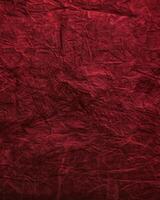 carmesim elegância, texturizado vermelho tecido. foto