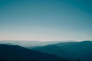 montanha na hora azul foto