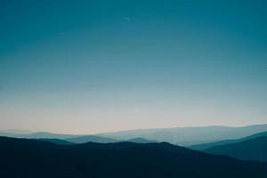 montanha na hora azul foto