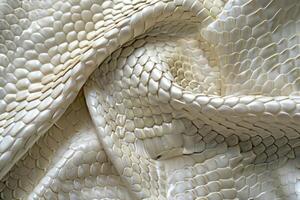 ai gerado branco couro e serpente pele texturas. foto