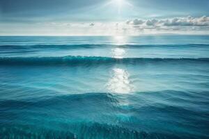 uma Visão do a oceano a partir de acima com ondas foto