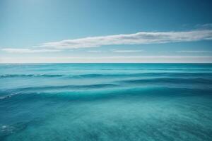 uma Visão do a oceano a partir de acima com ondas foto