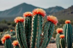 cacto plantas dentro a deserto foto