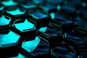 abstrato fundo hexágonos vidro padronizar geométrico cristais abstrato foto