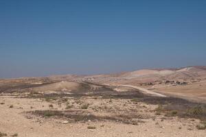 lindo pedra deserto montanha panorama do Israel. foto