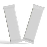 lanche Barra embalagem branco cor realista textura 3d rendido foto