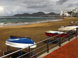 playa de las canteras ilhas canárias, gran canaria, espanha foto