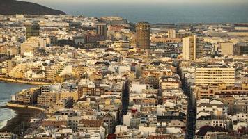 vista do horizonte da cidade de Las Palmas foto