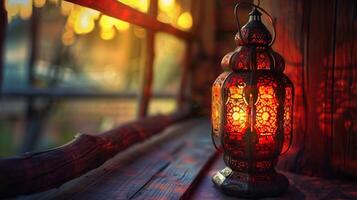 Antiguidade lanterna iluminado velho formado turco foto