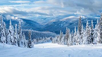 lindo inverno natureza panorama surpreendente montanha foto