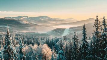 lindo inverno natureza panorama surpreendente montanha foto