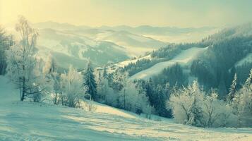 lindo inverno natureza panorama surpreendente montanha foto