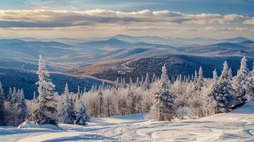 lindo inverno natureza panorama surpreendente montanha foto