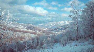 lindo inverno natureza panorama surpreendente montanha foto