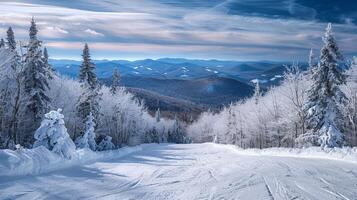 lindo inverno natureza panorama surpreendente montanha foto