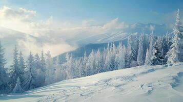 lindo inverno natureza panorama surpreendente montanha foto