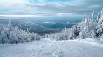 lindo inverno natureza panorama surpreendente montanha foto