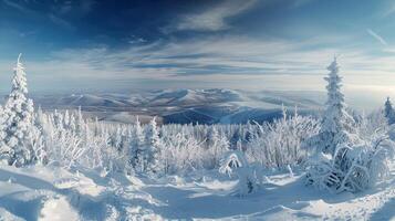 lindo inverno natureza panorama surpreendente montanha foto