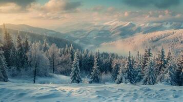 lindo inverno natureza panorama surpreendente montanha foto