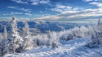 lindo inverno natureza panorama surpreendente montanha foto