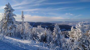 lindo inverno natureza panorama surpreendente montanha foto