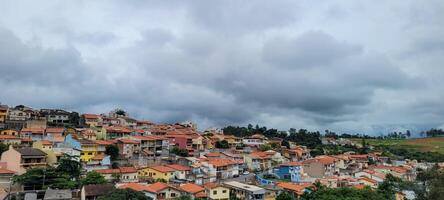 imagem do céu dentro a atrasado tarde dentro Brasil foto