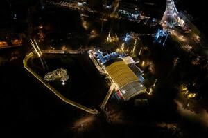 inverno parque dentro a lindo cidade do novi triste, Sérvia foto