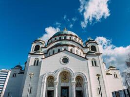 a Igreja do santo como vai catedral ou hram svetog salvar, Belgrado, Sérvia foto