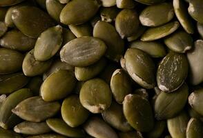 abóbora sementes estão uma ótimo fonte do Vitamina e foto