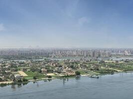 Egito Cairo Nilo rio Visão paisagem urbana Horizonte natural visualizar, natural Largo cenário para Egito foto