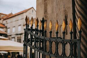 surpreendente Visão do trogir velho cidade. Croácia. viagem destino dentro Croácia. foto