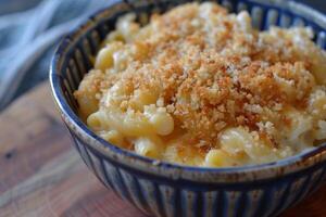 Macarrão com queijo foto