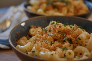 Macarrão com queijo foto