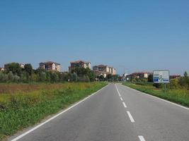 vista da cidade de settimo torinese foto