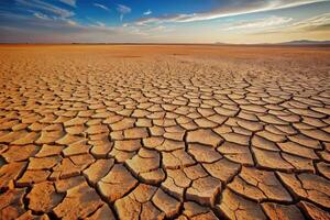 rachado deserto terra textura foto
