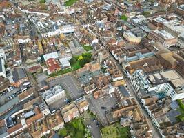 aéreo Visão do histórico Canterbury cidade Centro, Kent, Inglaterra, ótimo bretanha. abril 20, 2024 foto