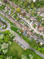 aéreo Visão do residencial distrito do caminhou Cidade do Rochester, Inglaterra Unidos reino. abril 20, 2024 foto