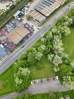 aéreo Visão do residencial distrito do caminhou Cidade do Rochester, Inglaterra Unidos reino. abril 20, 2024 foto